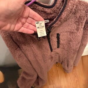 Cozy Mauve Fleece Pullover